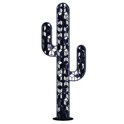 CACTUS 3 BRANCHES ORIGAMI 110CM ANTHRACITE de Chamorin - Déco pour le jardin dans Statue pour le jardin