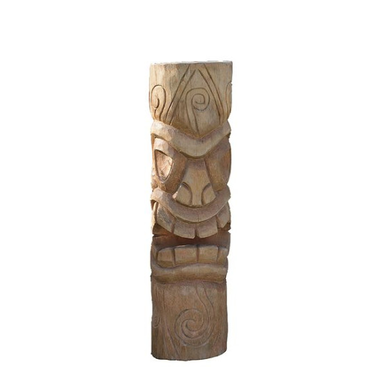 TIKI MAURI (TETE) H.100 BOIS COCO CENDRE de Chamorin - Déco pour le jardin dans Statue pour le jardin
