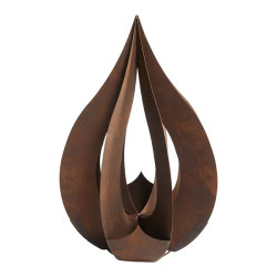 GOUTTE D'EAU METAL ROUILLE H.120 de Chamorin - Déco pour le jardin dans Statue pour le jardin