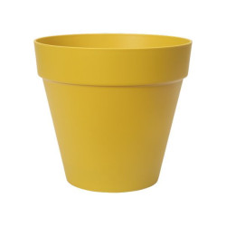 Loft Urban 40Cm Roues Ocre -Elho de Elho - Pot en plastique de qualité dans Pots en plastique