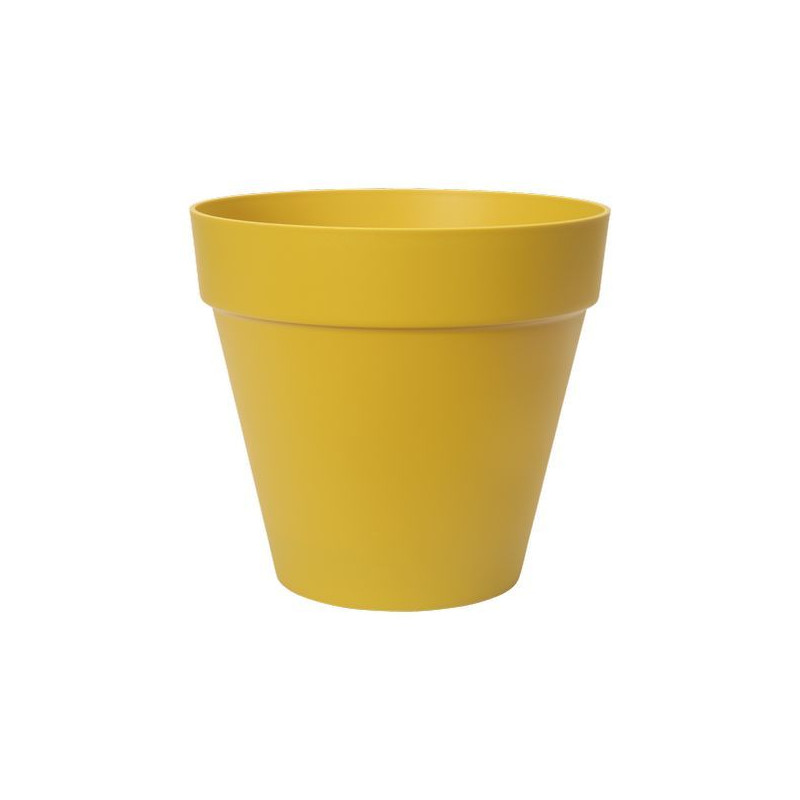 Loft Urban 40Cm Roues Ocre -Elho de Elho - Pot en plastique de qualité dans Pots en plastique