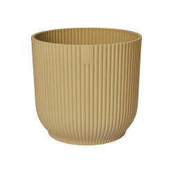 Vibes Fold Rond 14Cm Jaune Beurre -Elho de Elho - Pot en plastique de qualité dans Pots en plastique