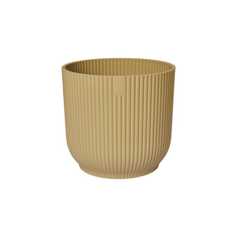 Vibes Fold Rond 14Cm Jaune Beurre -Elho de Elho - Pot en plastique de qualité dans Pots en plastique