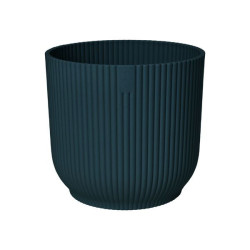Vibes Fold Rond 25Cm Bleu Foncé -Elho de Elho - Pot en plastique de qualité dans Pots en plastique