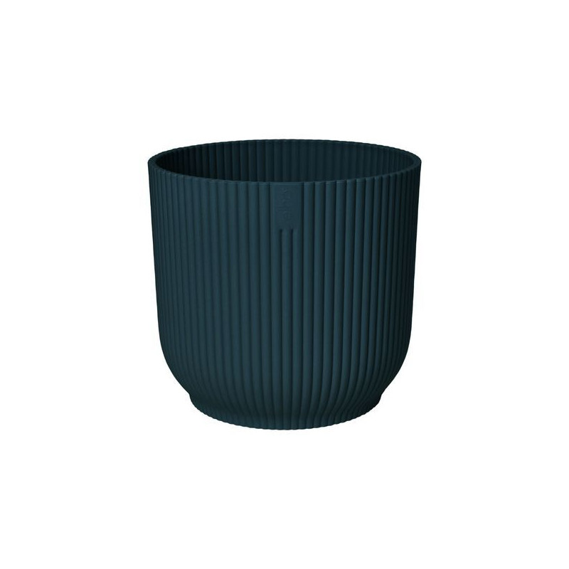 Vibes Fold Rond 25Cm Bleu Foncé -Elho de Elho - Pot en plastique de qualité dans Pots en plastique