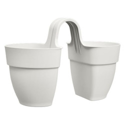 /Vibia Campana Twin 21Cm Blanc -Elho de Elho - Pot en plastique de qualité dans Jardinieres