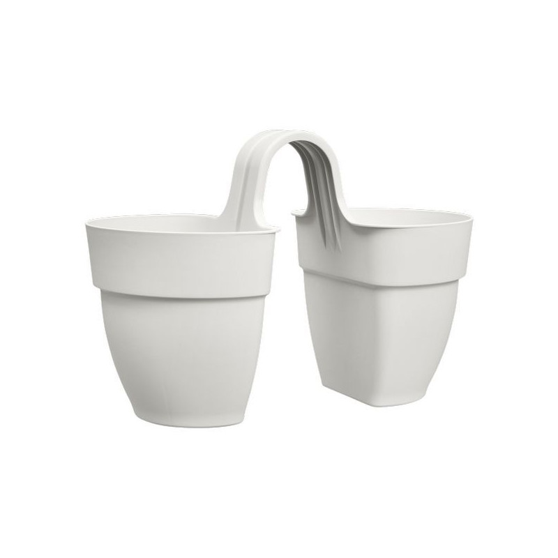 /Vibia Campana Twin 21Cm Blanc -Elho de Elho - Pot en plastique de qualité dans Jardinieres