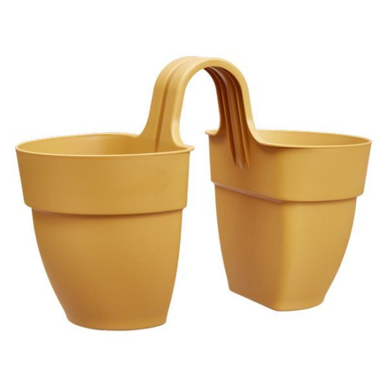 /Vibia Campana Twin 21Cm Miel -Elho de Elho - Pot en plastique de qualité dans Jardinieres