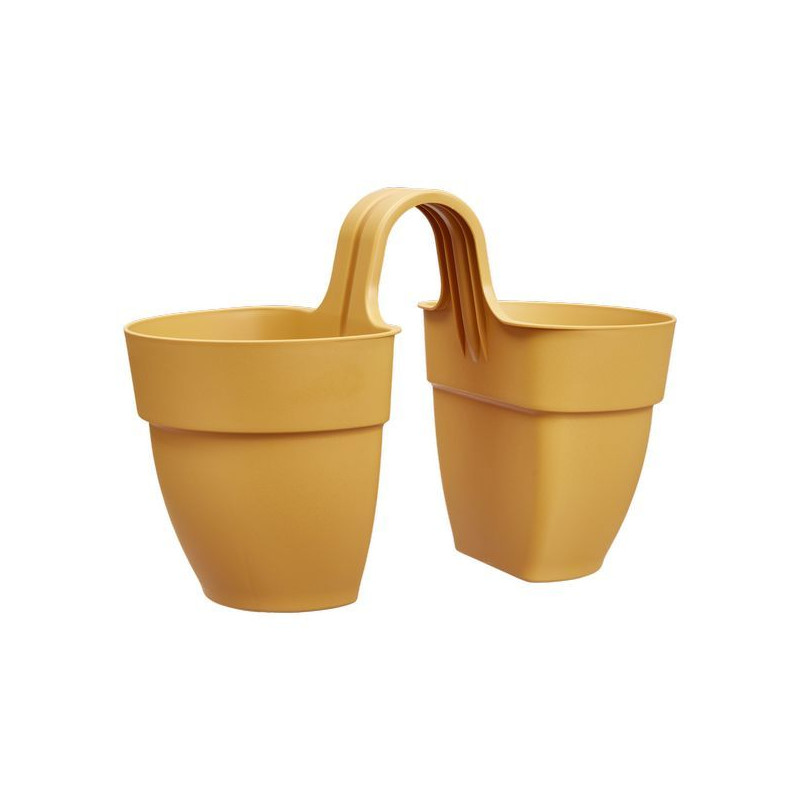 /Vibia Campana Twin 21Cm Miel -Elho de Elho - Pot en plastique de qualité dans Jardinieres