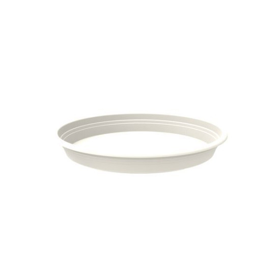 /Soucoupe Ronde Plast Florus 14Cm Blanc de Elho - Pot en plastique de qualité dans Soucoupe de pots