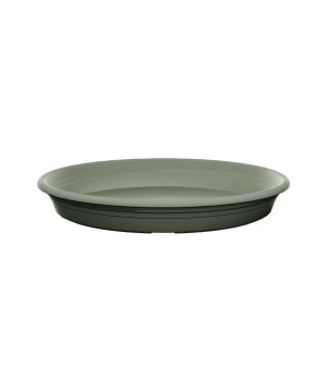 Soucoupe ronde plast Florus 25cm vert olive de Elho - Pot en plastique de qualité dans Soucoupe de pots