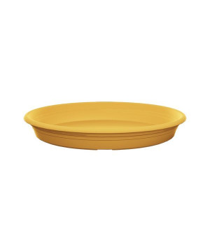 Soucoupe ronde plast Florus 32cm moutarde de Elho - Pot en plastique de qualité dans Soucoupe de pots
