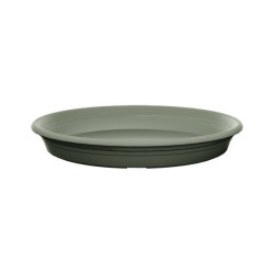 Soucoupe ronde plast Florus 35cm vert olive de Elho - Pot en plastique de qualité dans Soucoupe de pots