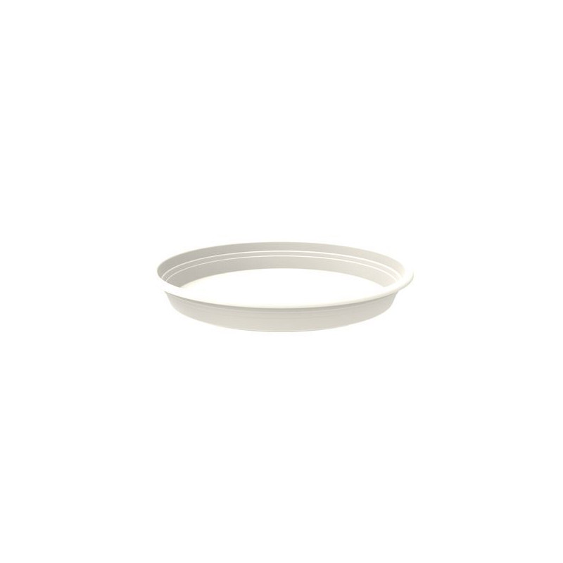 Soucoupe ronde plast Florus 17cm blanc de Elho - Pot en plastique de qualité dans Soucoupe de pots