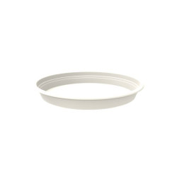 Soucoupe ronde plast Florus 35cm blanc de Elho - Pot en plastique de qualité dans Soucoupe de pots