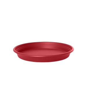 Soucoupe ronde plast Florus 35cm rouge foncé de Elho - Pot en plastique de qualité dans Soucoupe de pots