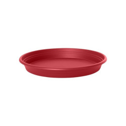 Soucoupe ronde plast Florus 35cm rouge foncé de Elho - Pot en plastique de qualité dans Soucoupe de pots