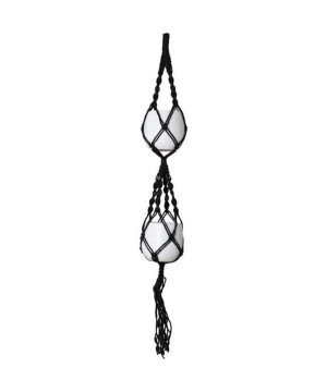 Macramé Double Noeud Spiral Noir 120 Cm de Artevasi - Vases et jardinières Déco dans Cache-pot et pot déco