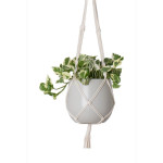 Macramé Simple Noeud Spiral Blanc 100 Cm de Artevasi - Vases et jardinières Déco dans Cache-pot et pot déco