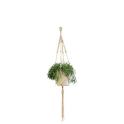Macramé Simple Noeud Spiral Blanc 100 Cm de Artevasi - Vases et jardinières Déco dans Cache-pot et pot déco