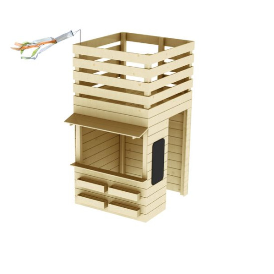 Maisonnette Shopping - pour enfant de Soulet - EGT - Cabane et portique dans Cabane en bois