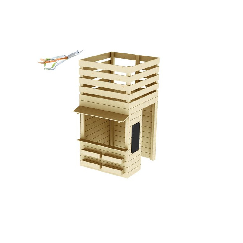 Maisonnette Shopping - pour enfant de Soulet - EGT - Cabane et portique dans Cabane en bois