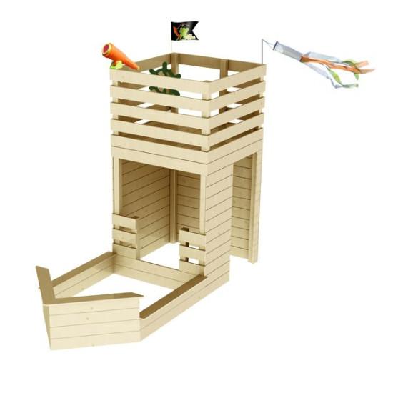Maisonnette Hacker - pour enfant de Soulet - EGT - Cabane et portique dans Cabane en bois
