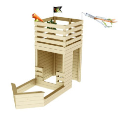 Maisonnette Hacker - pour enfant de Soulet - EGT - Cabane et portique dans Cabane en bois