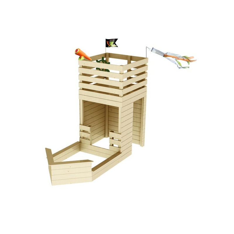 Maisonnette Hacker - pour enfant de Soulet - EGT - Cabane et portique dans Cabane en bois