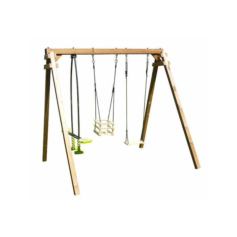 Portique Pierre - balancoire pour enfant de Soulet - EGT - Cabane et portique dans Portiques & balançoire