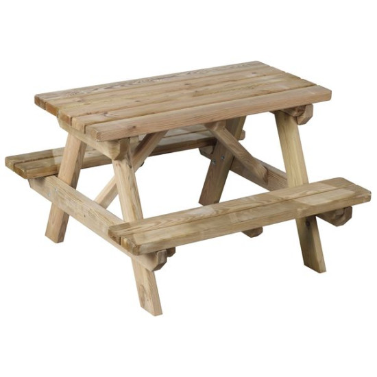 Table Picnic Traite - pour jardin de Soulet - EGT - Cabane et portique dans Cabane en bois