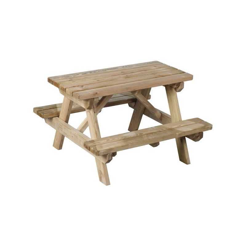 Table Picnic Traite - pour jardin de Soulet - EGT - Cabane et portique dans Cabane en bois