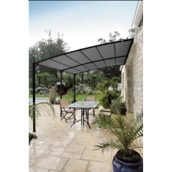 TOILE DE TONNELLE ADOSSEE 3X4 GRISE de Proloisirs - Océo - table et fauteuil et mobilier de jardin dans Tonnelle et Pergola