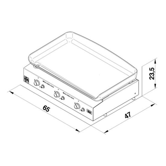 PLANCHA INITIAL 65 INOX de ENO - Plancha dans Plancha pour de bonnes grillades