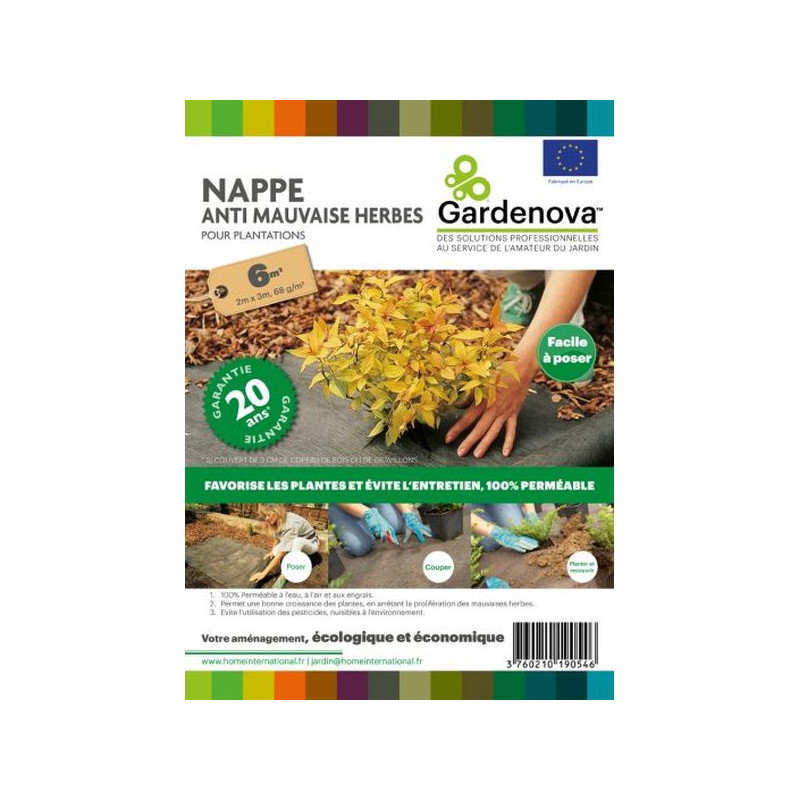 NAPPE ANTI-MAUVAISES HERBES PLANTEX 68GR/M² de Gardenova - Solutions pour le jardin dans Accessoire et produit de paillage