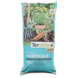 Terreau Horticole BIO 50L - Nutriments Naturels pour Plantes en Pot et Jardin de Teragile - produits pour le jardin dans Terr...