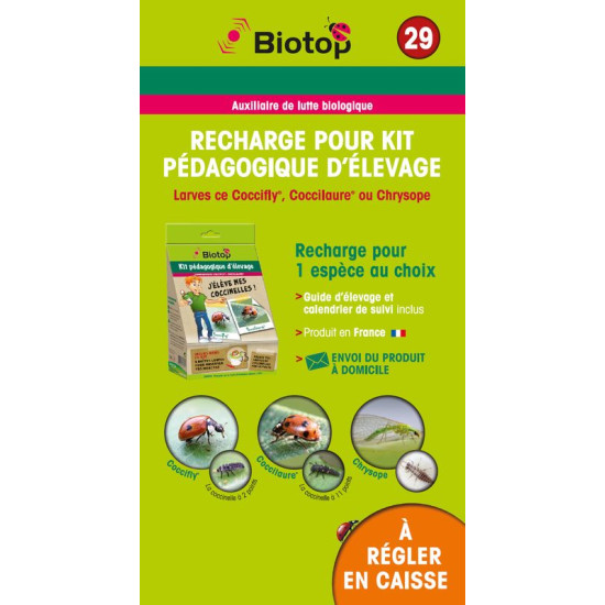 Pochette Prépayé Recharge Kit Pédagogique Biotop de Biotop - Traitement bio, insectes pour plantes dans 🏡 Jardin