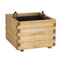 Bac BAROQUE 60*60 de Forest Style - produits en bois pour le jardin dans Pots en bois
