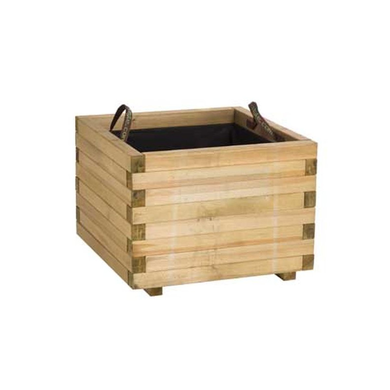 Bac BAROQUE 60*60 de Forest Style - produits en bois pour le jardin dans Pots en bois