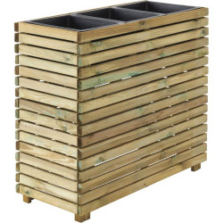 Bac 3 pots Haut HORIZON de Forest Style - produits en bois pour le jardin dans Pots en bois