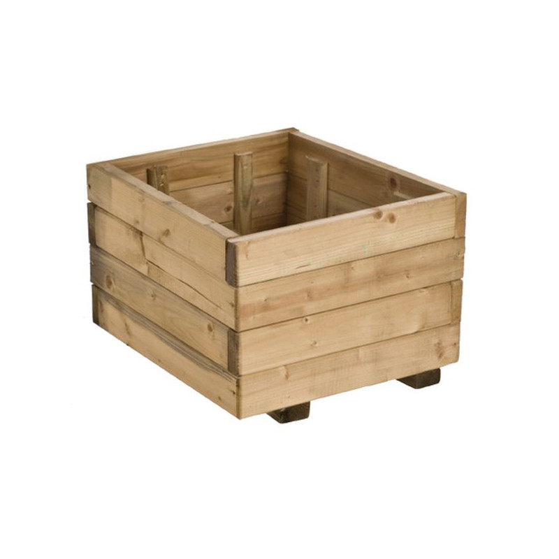 Bac RUSTICA 40x40 bois - Pot de Jardinage Pratique et Résistant pour Vos Plantes de Forest Style - produits en bois pour le j...