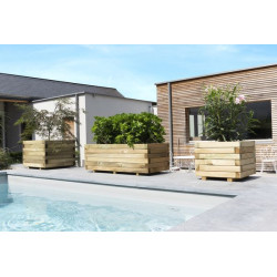 Bac BAROQUE 50*50 de Forest Style - produits en bois pour le jardin dans Pots en bois