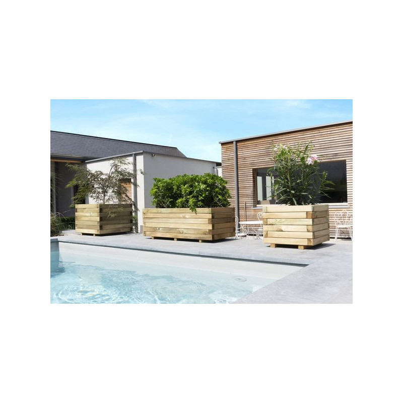 Bac BAROQUE 90 de Forest Style - produits en bois pour le jardin dans Pots en bois