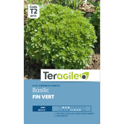 Basilic fin vert 2.00 g de Teragile - produits pour le jardin dans Graines de Basilic
