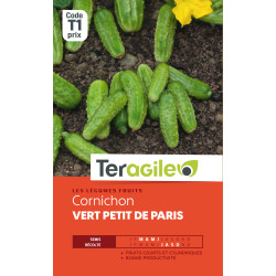 Cornichon vert petit de paris t1 teragile de Teragile - produits pour le jardin dans Graines de Cornichon
