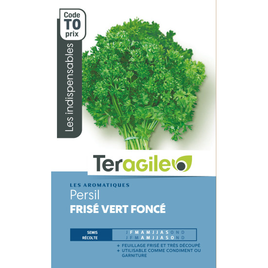 Persil frise vert fonce t0 teragile de Teragile - produits pour le jardin dans Graines de Persil