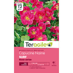 Capucine naine surf rose cerise 5.00 g de Teragile - produits pour le jardin dans Graines de fleurs en C
