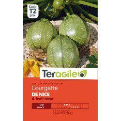 Courgette de nice a fruit rond 5.00 g de Teragile - produits pour le jardin dans Graines de Courgette - Courge