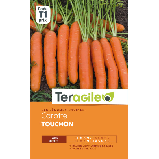 Carotte touchon 6.00 g de Teragile - produits pour le jardin dans Graines de Carotte