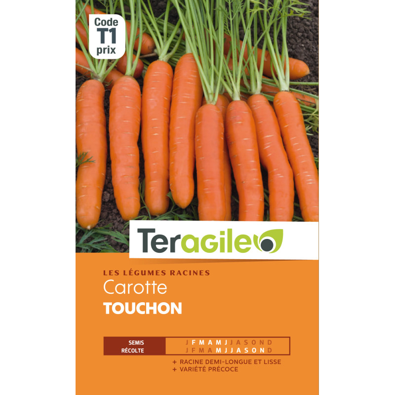 Carotte touchon 6.00 g de Teragile - produits pour le jardin dans Graines de Carotte